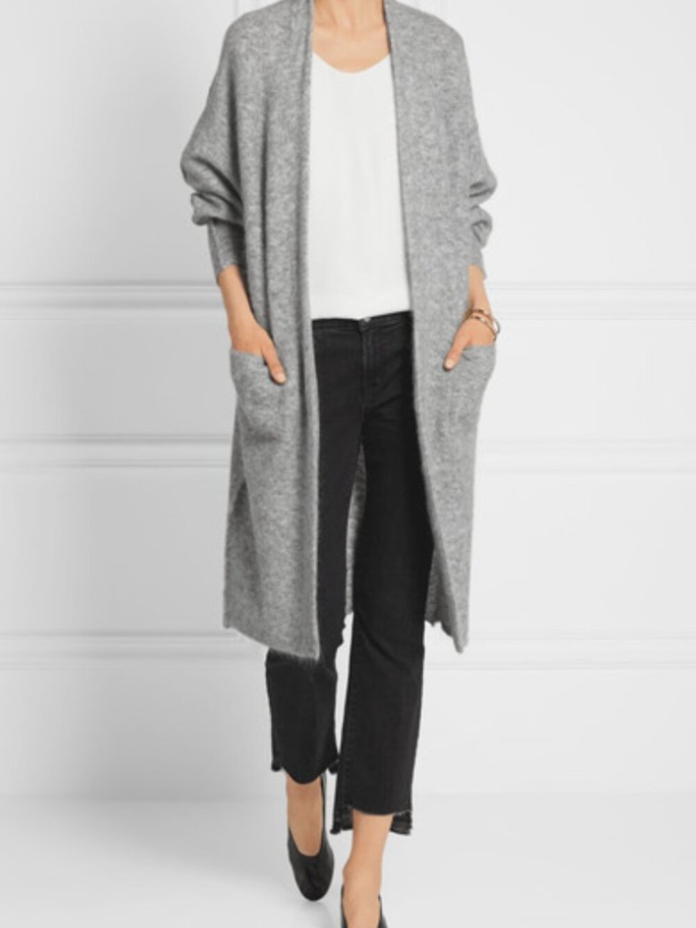 NEW By Malene Birger Dittelis Open Front Mid Length Cardigan